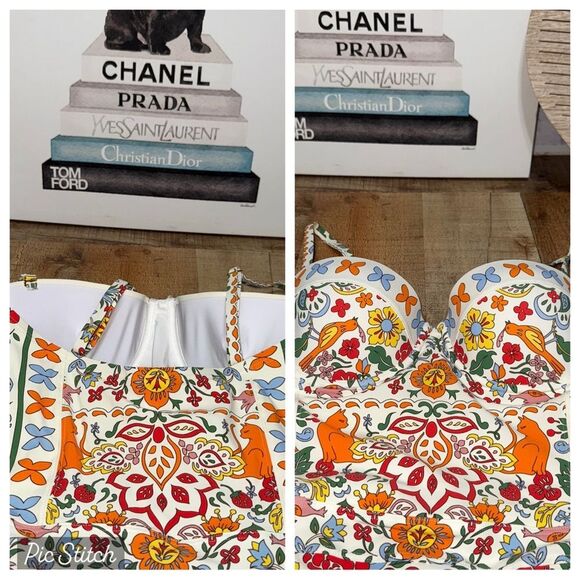 TORY BURCH
Lipsi Printed Underwire One Piece Swimsuit - Picture 2 of 12